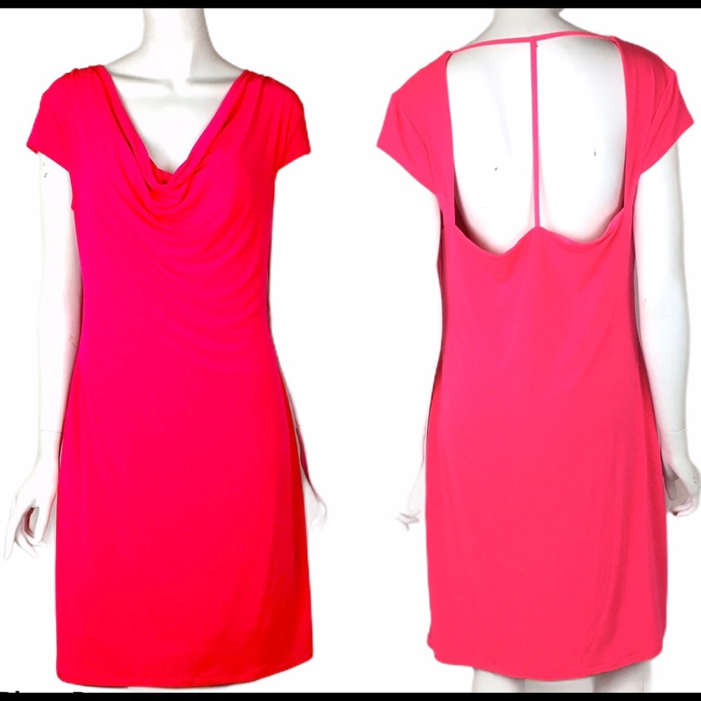 Victoria's Secret Dress Hot Pink Open Back Stretch‎